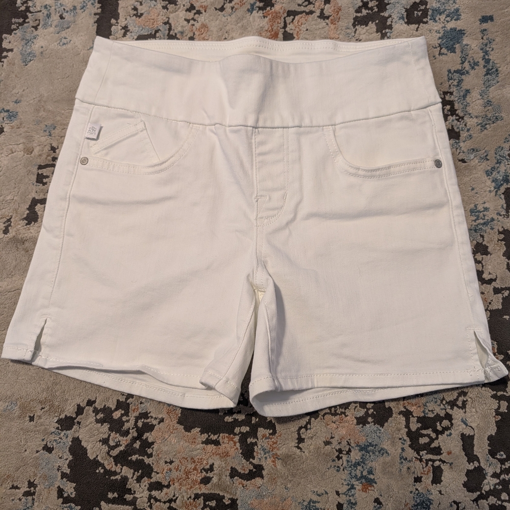 Rock & Republic White Stretch Jean Shorts